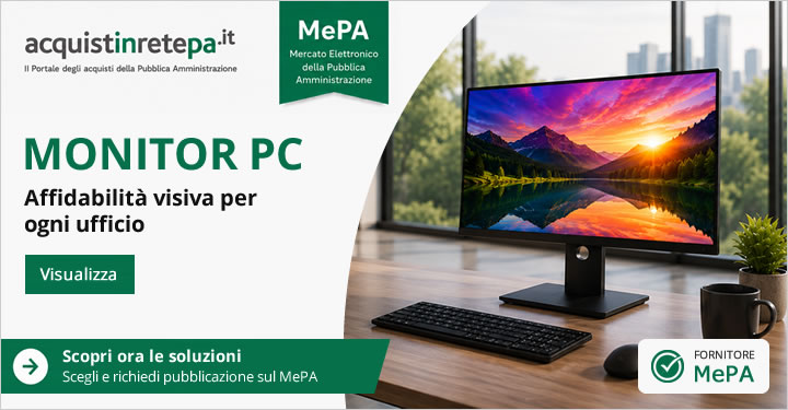 Monitor PC Desktop MePA - Fornitore MePA per la PA
